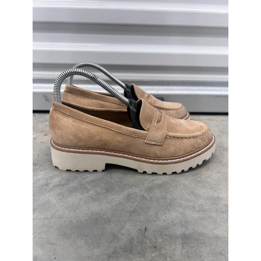 Pierre Dumas Mora-1 Penny Loafer Women's 7 M‎ Beige Slip On Casual Shoes Outdoor